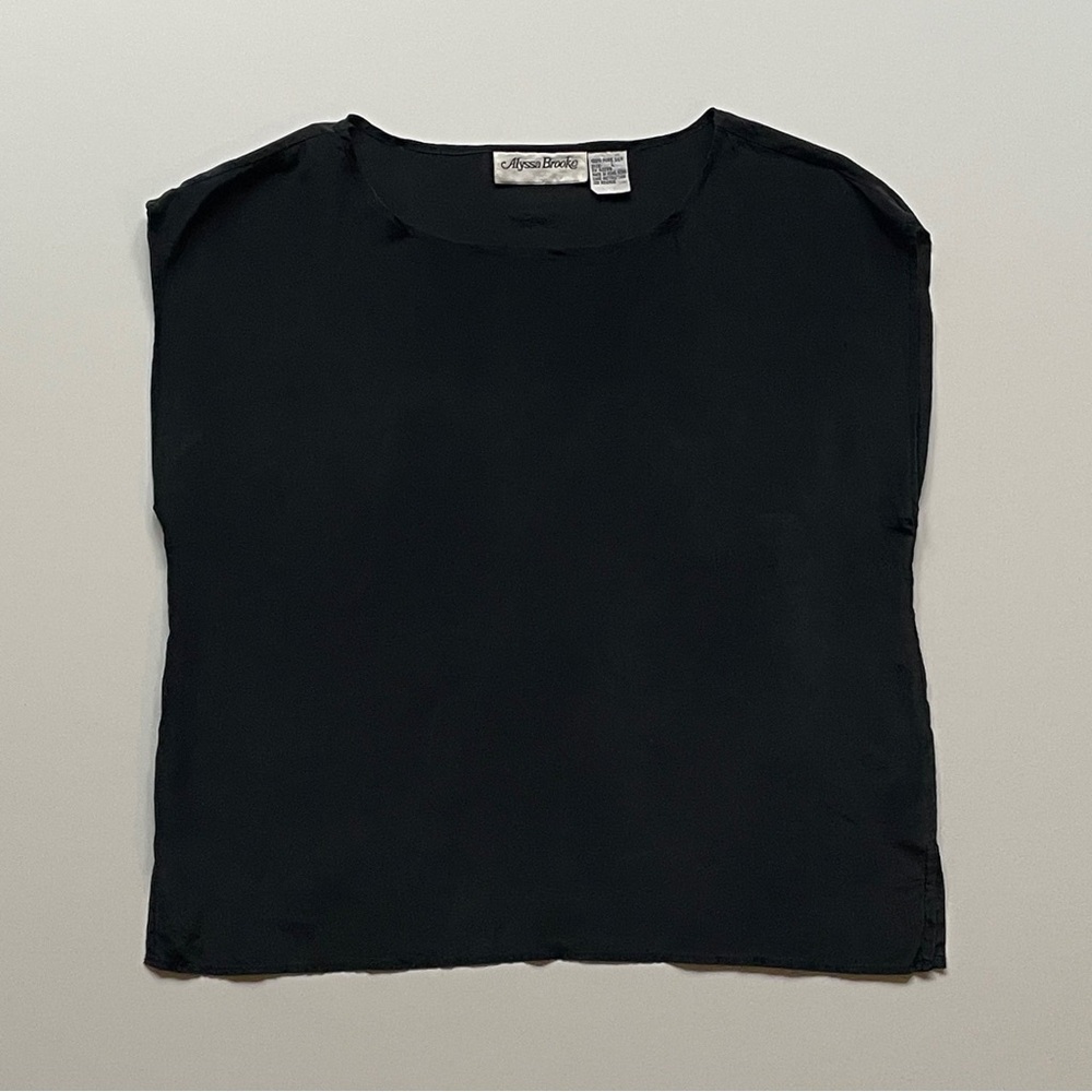 Black Silk Top